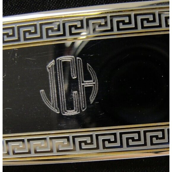 "ICH" Initials Vintage Money Clip Things Remembered Men Wallet ID - Picture 3 of 13